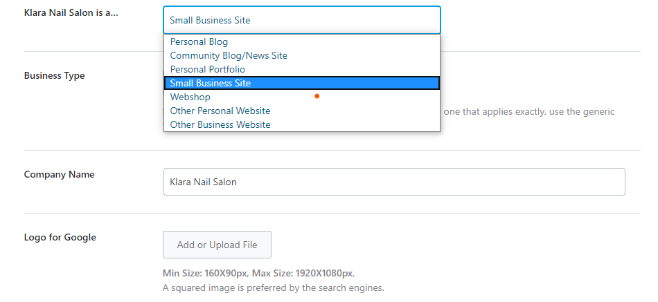 information for structured data